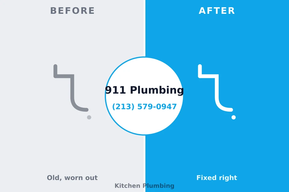 Before and after: plumbing company Mount Pocono, PA